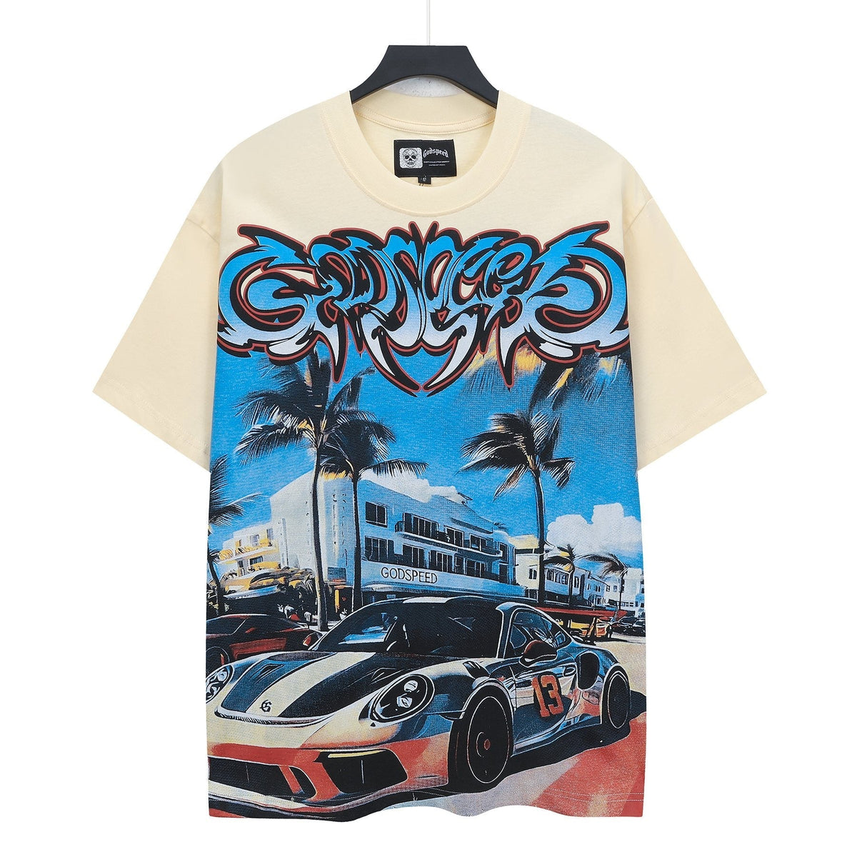 Godspeed Eye Sun Car Palm Graphic T-Shirt ¡ª hero