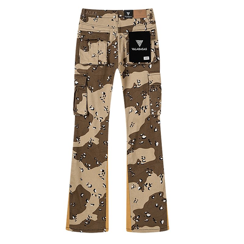 VALABASAS Camo Flared Cargo Pants ¡ª back