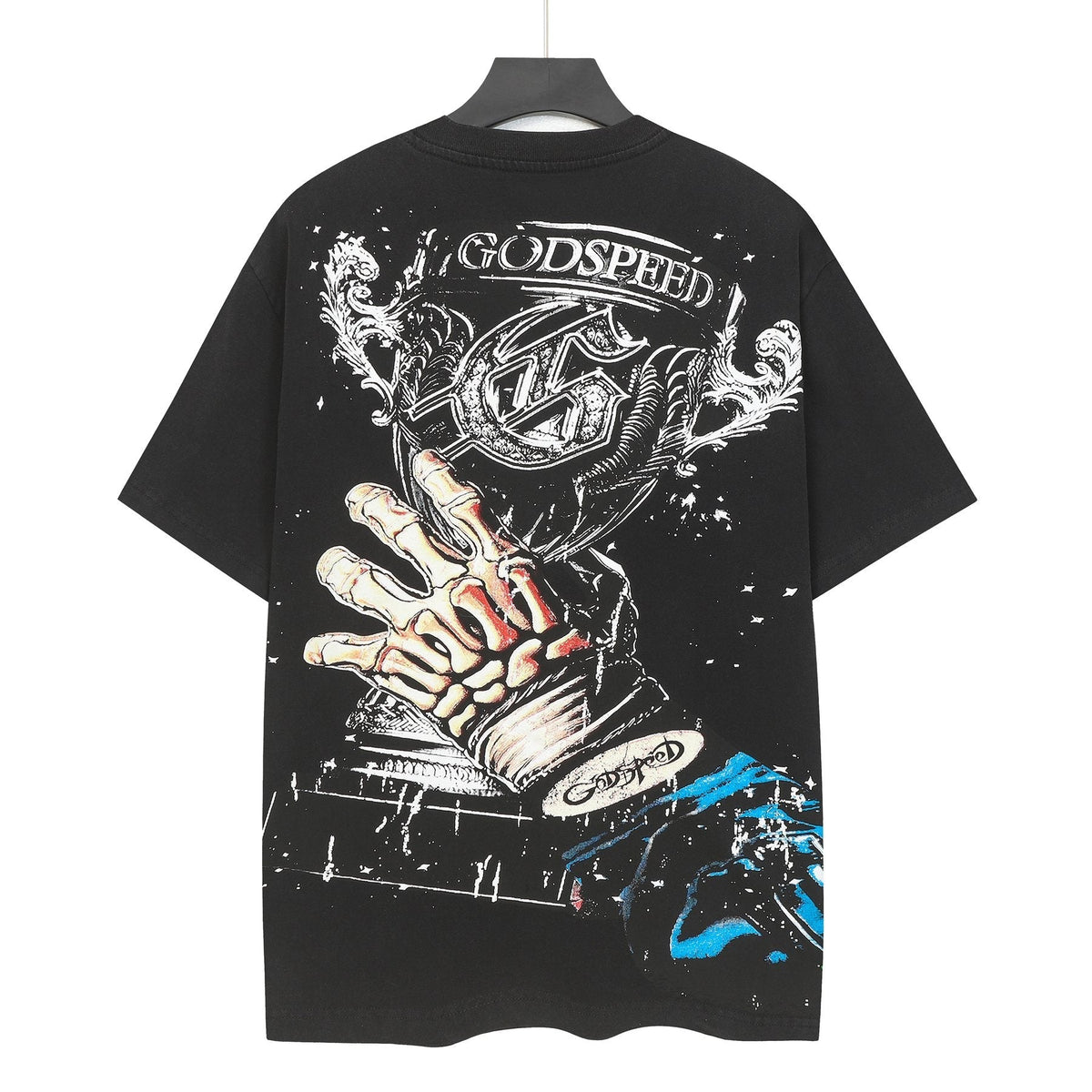 Godspeed Racing Skull Graphic T-Shirt ¡ª back