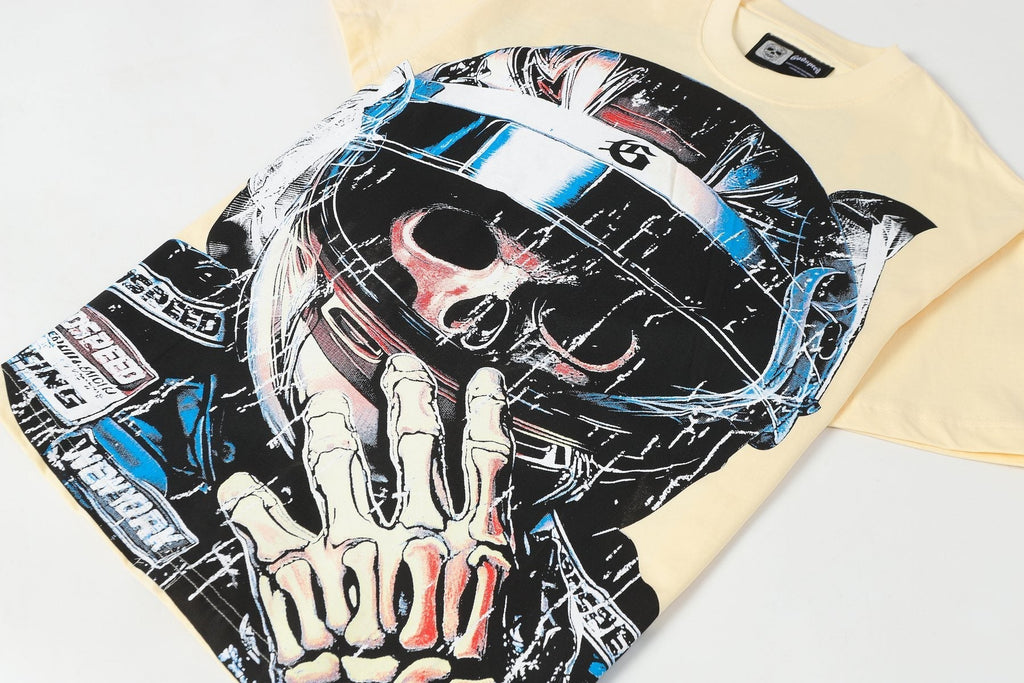 Godspeed Racing Skull Graphic T-Shirt ¡ª detail