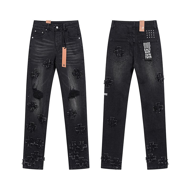 Ksubi Cross Patch Slim Tapered Jeans ¡ª hero