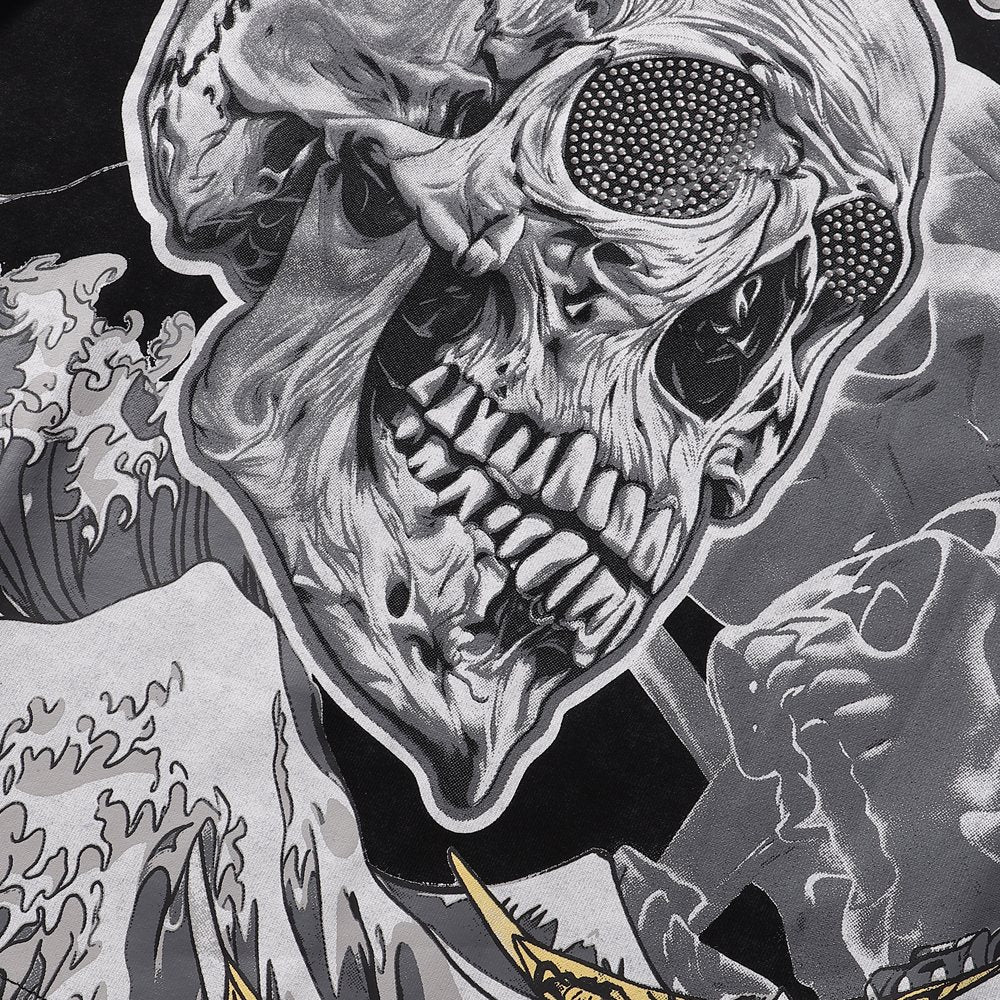 KLEEP 2005 Rise From the Ashes Skull Graphic T-Shirt ¡ª detail