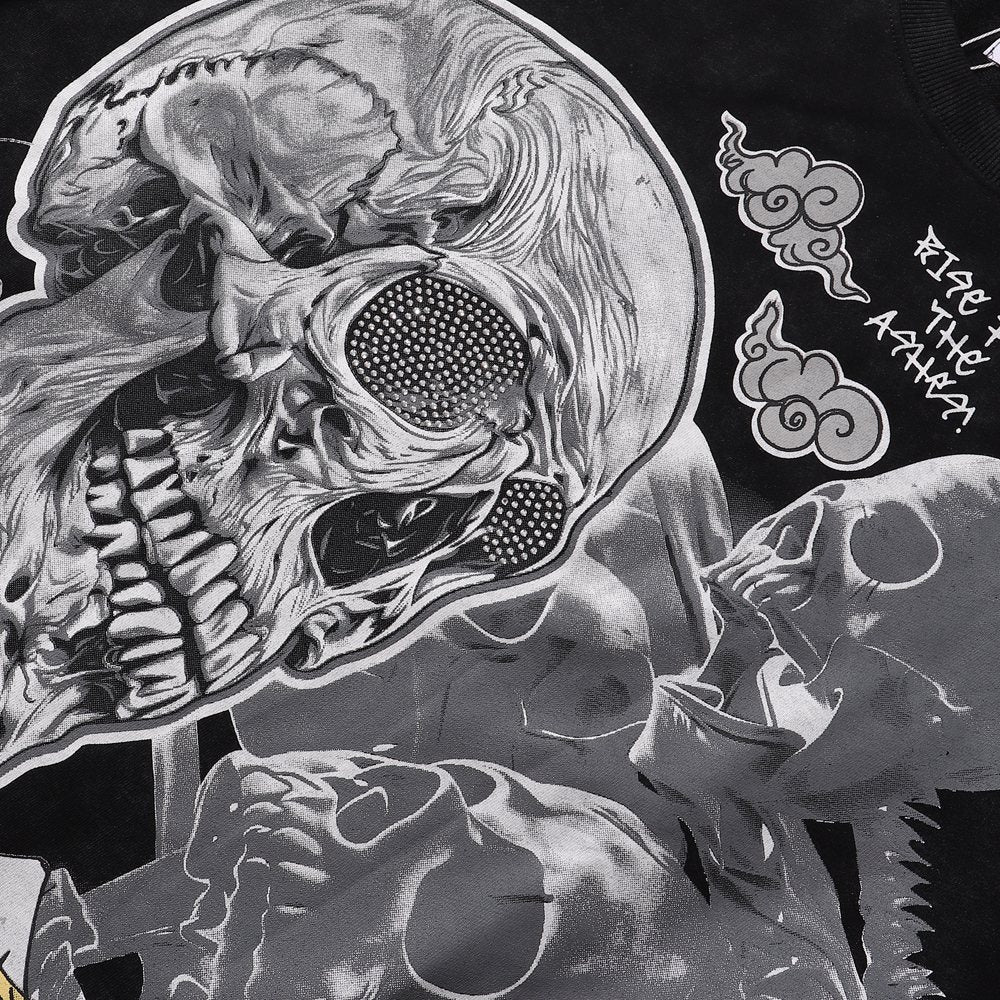 KLEEP 2005 Rise From the Ashes Skull Graphic T-Shirt ¡ª detail