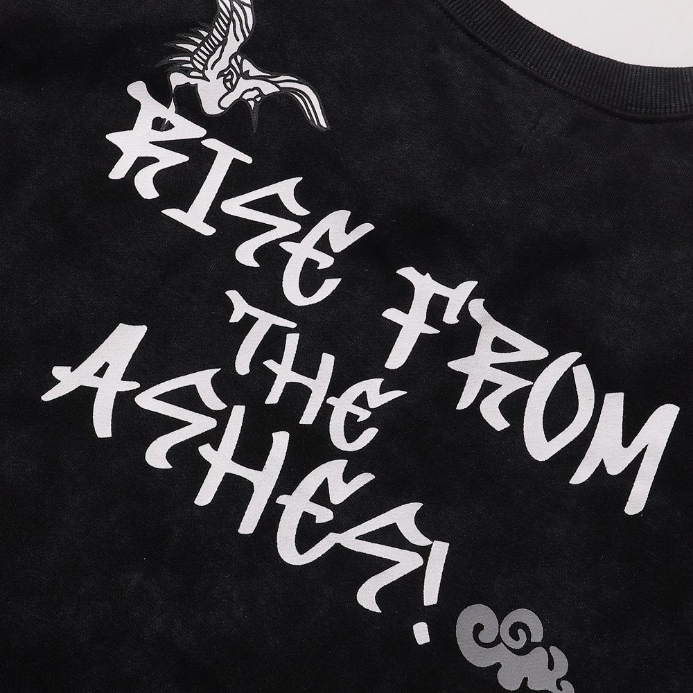 KLEEP 2005 Rise From the Ashes Skull Graphic T-Shirt ¡ª detail