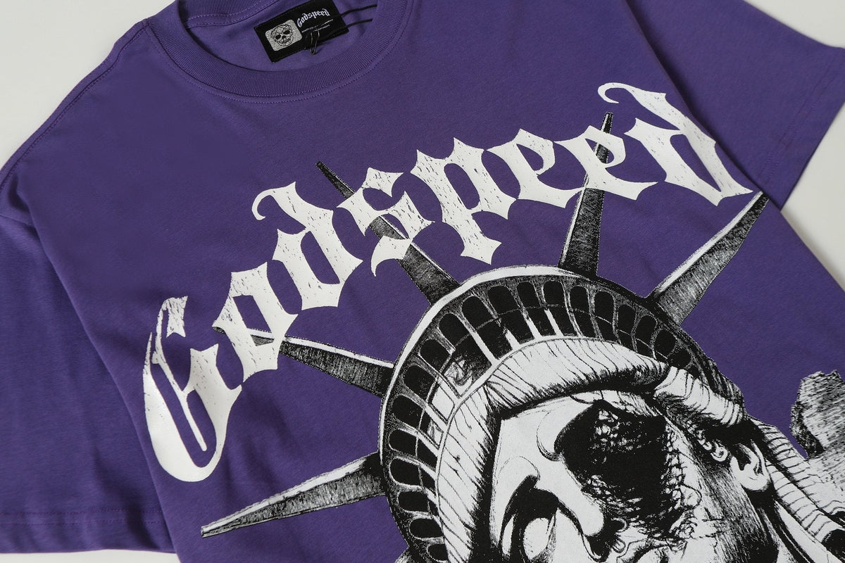 Godspeed Statue of Liberty Graphic T-Shirt ¡ª detail
