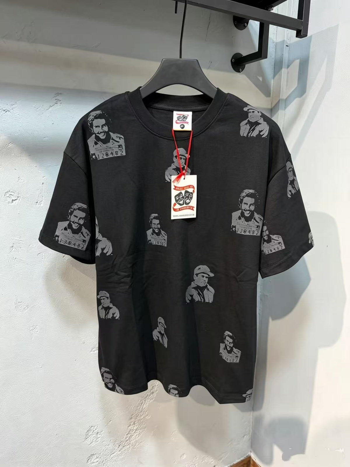ASAALL All-Over Portrait Graphic Short-Sleeve T-Shirt ¡ª front