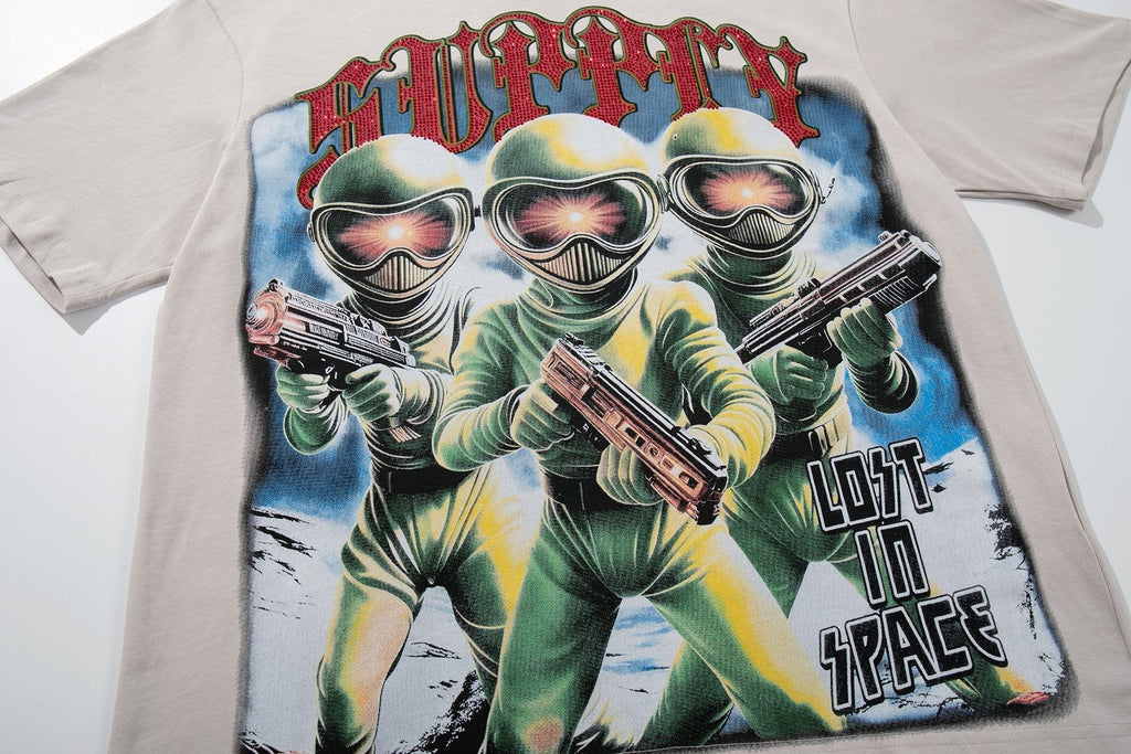 SUPPLY TEE Astronaut Graphic Short-Sleeve T-Shirt ¡ª front