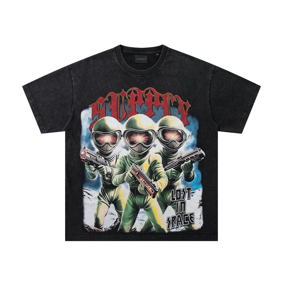 SUPPLY TEE Astronaut Graphic Short-Sleeve T-Shirt ¡ª front