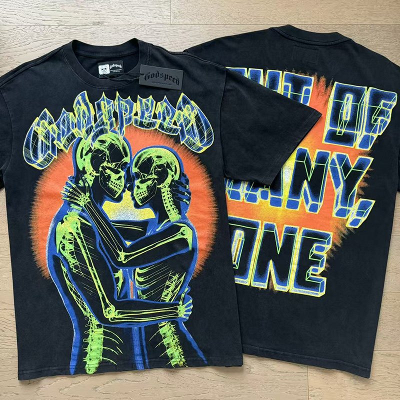 Godspeed Out of Many, One Skeleton Graphic T-Shirt ¡ª comparison