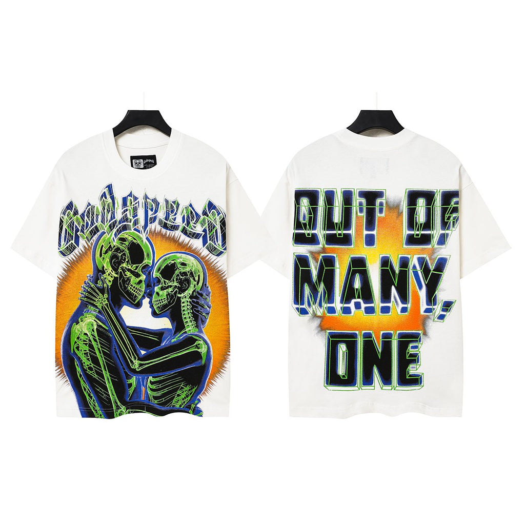 Godspeed Out of Many, One Skeleton Graphic T-Shirt ¡ª front