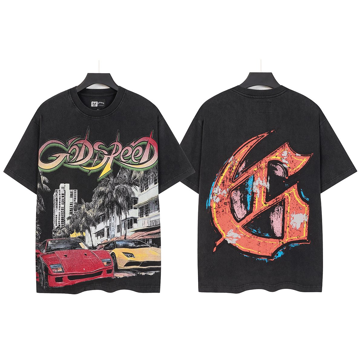Godspeed Car City G-Back Graphic T-Shirt ¡ª hero