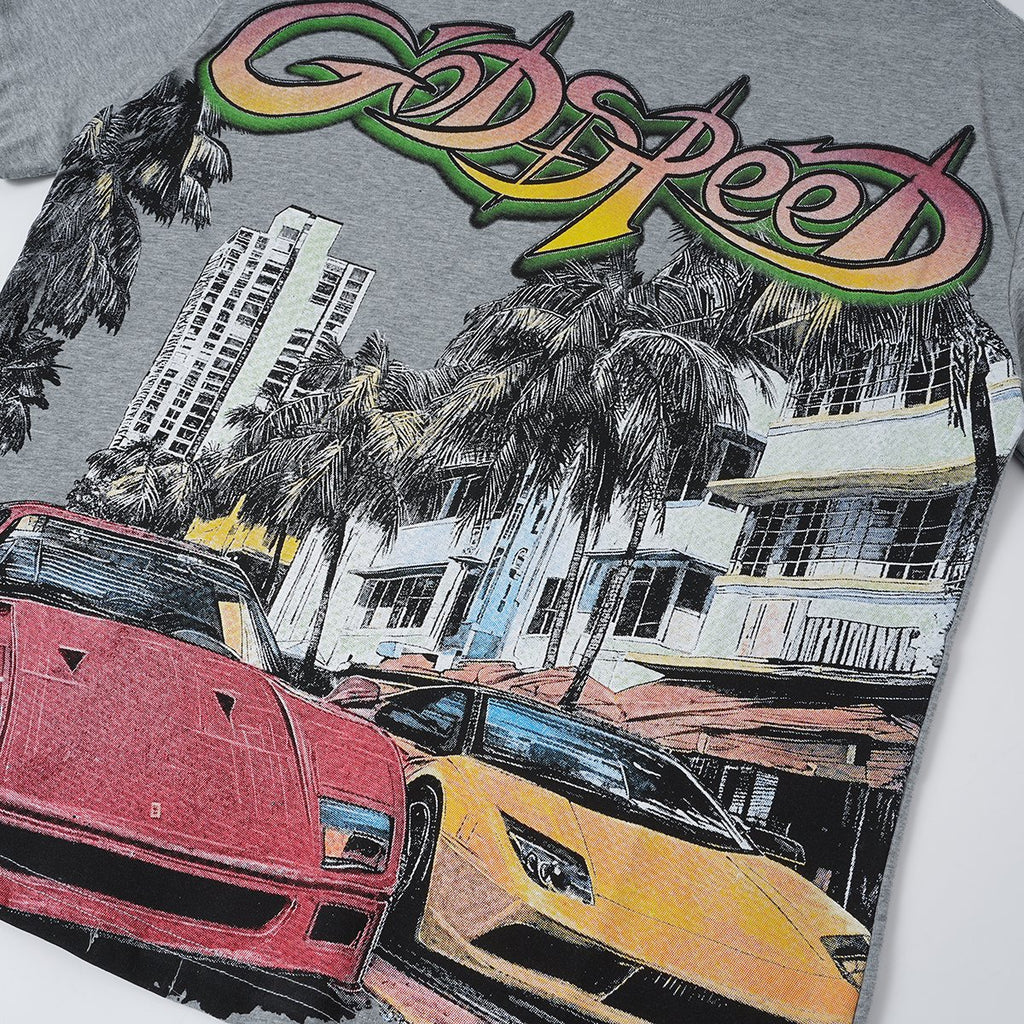 Godspeed Car City G-Back Graphic T-Shirt ¡ª detail