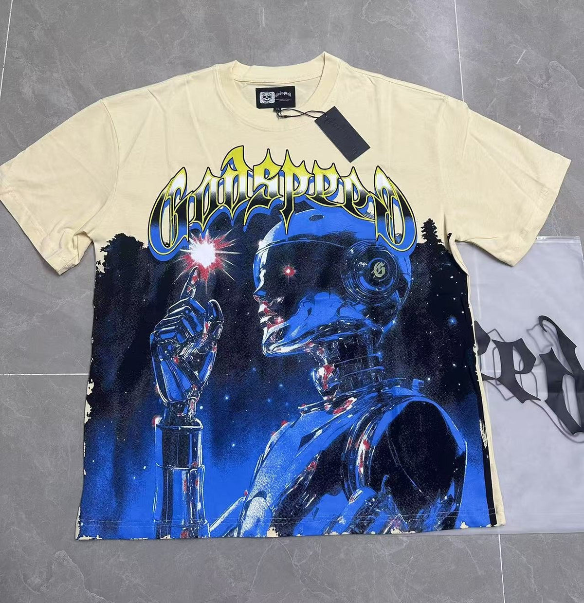 Godspeed Robot Graphic Short-Sleeve T-Shirt ¡ª front