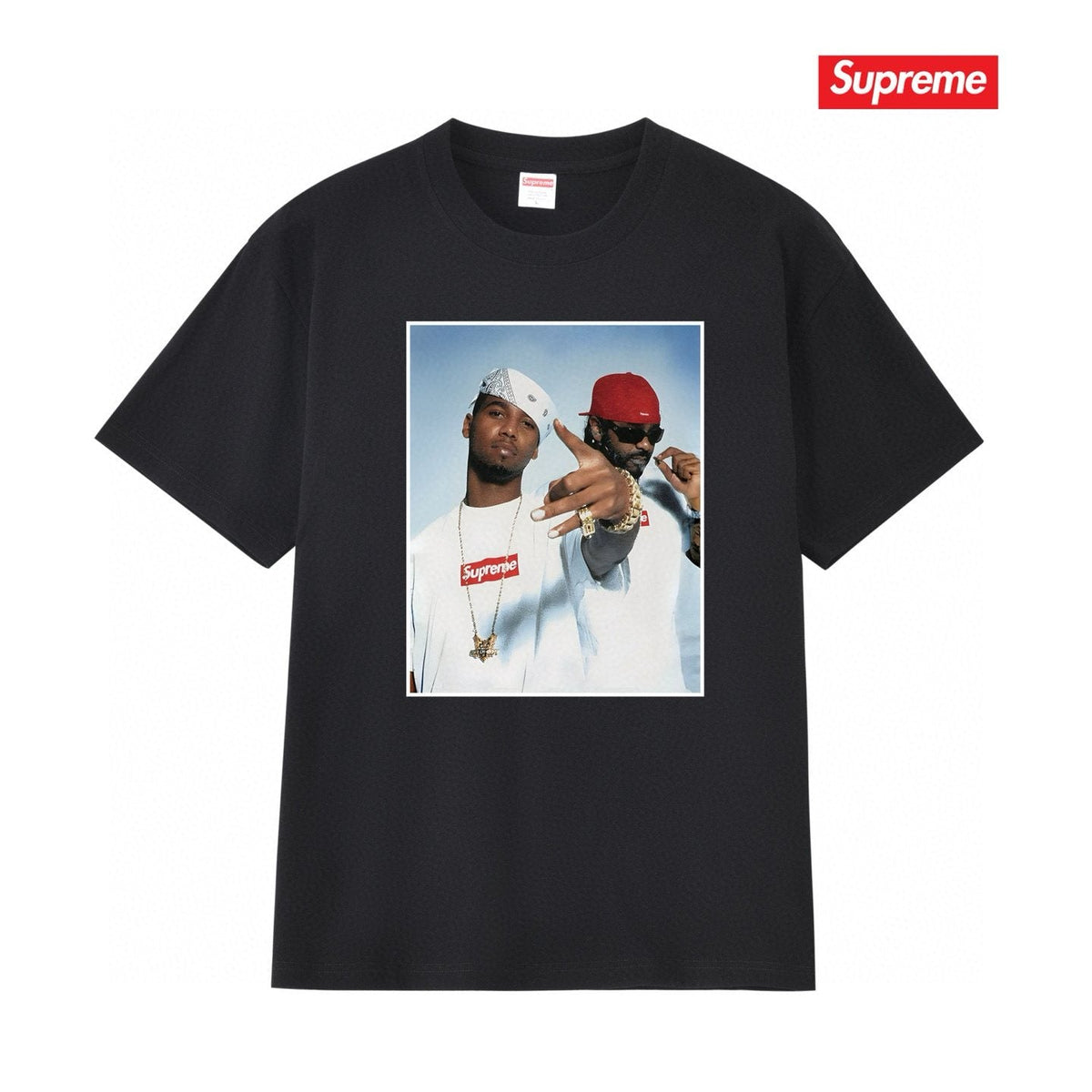 Supreme Two-Person Photo Graphic T-Shirt ¡ª hero