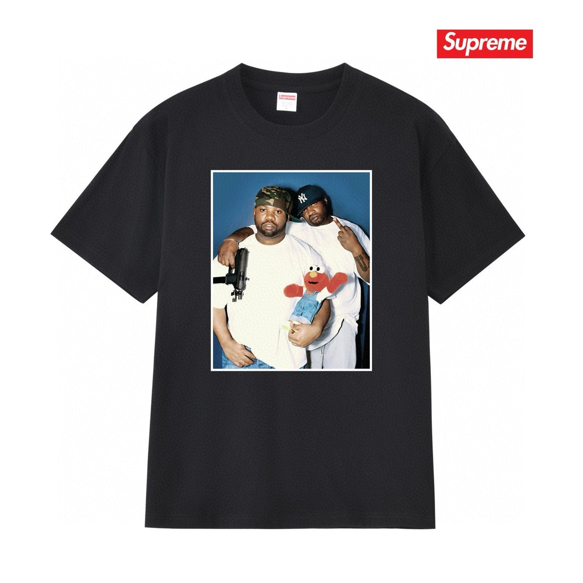 Supreme Two-Person Photo Graphic T-Shirt ¡ª front