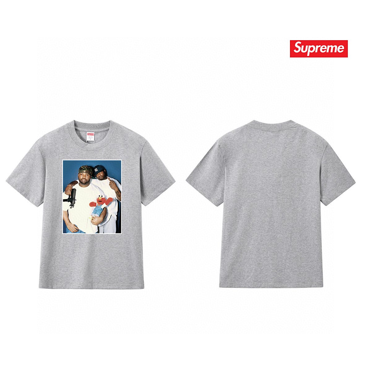 Supreme Two-Person Photo Graphic T-Shirt ¡ª front