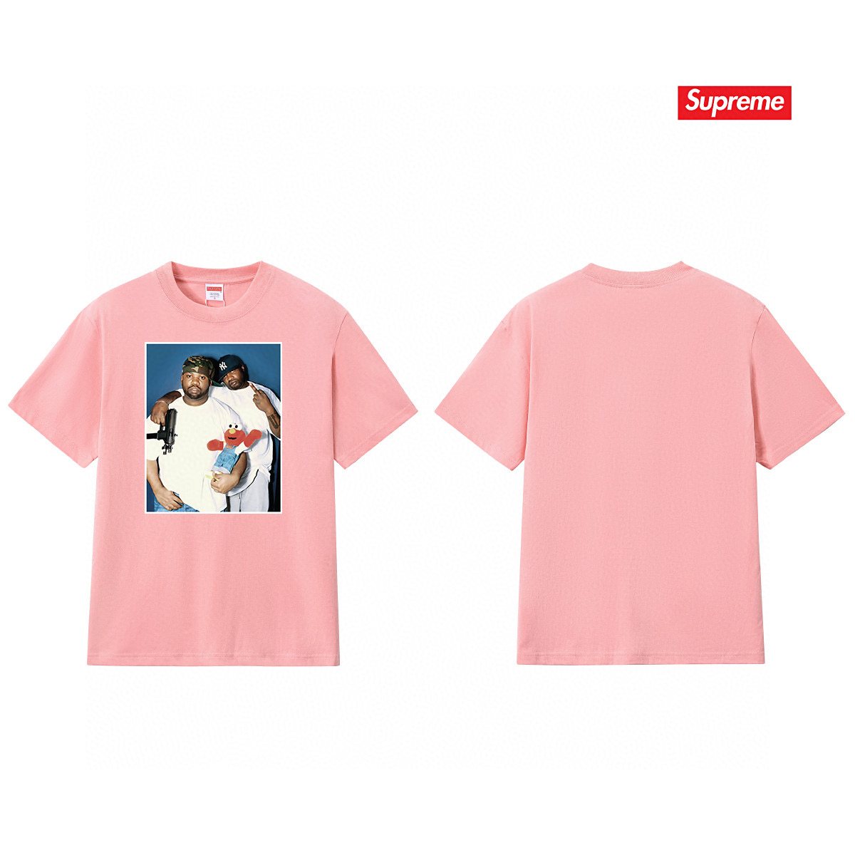 Supreme Two-Person Photo Graphic T-Shirt ¡ª front
