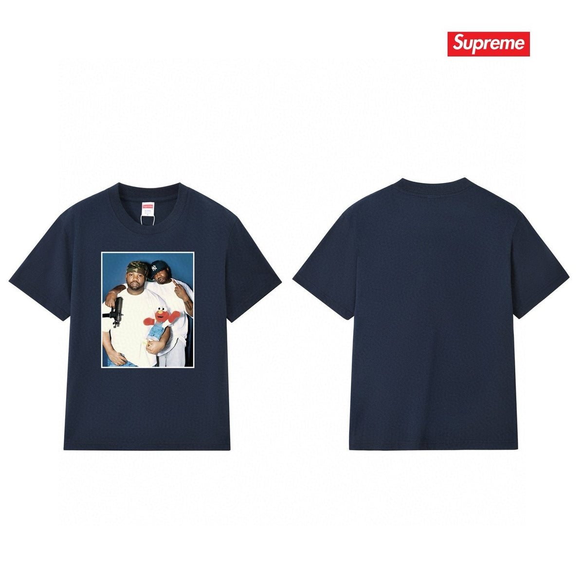 Supreme Two-Person Photo Graphic T-Shirt ¡ª front