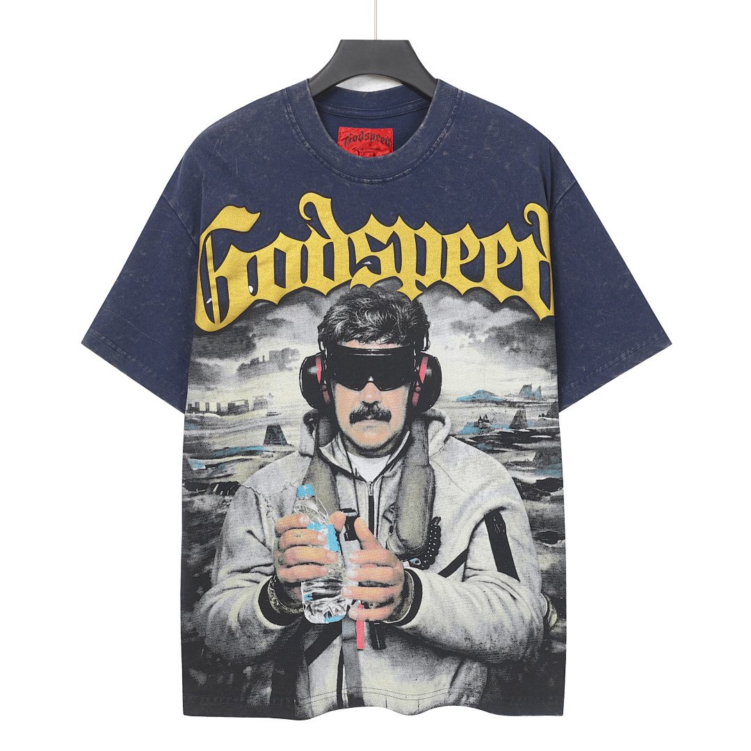 Godspeed Mission Completed Graphic T-Shirt ¡ª front