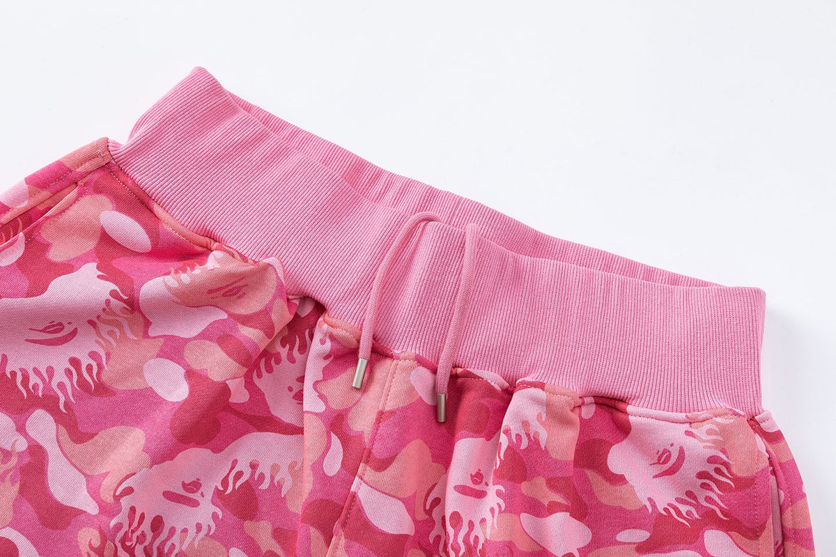 BAPE Camouflage Ape-Head Graphic Shorts ¡ª detail