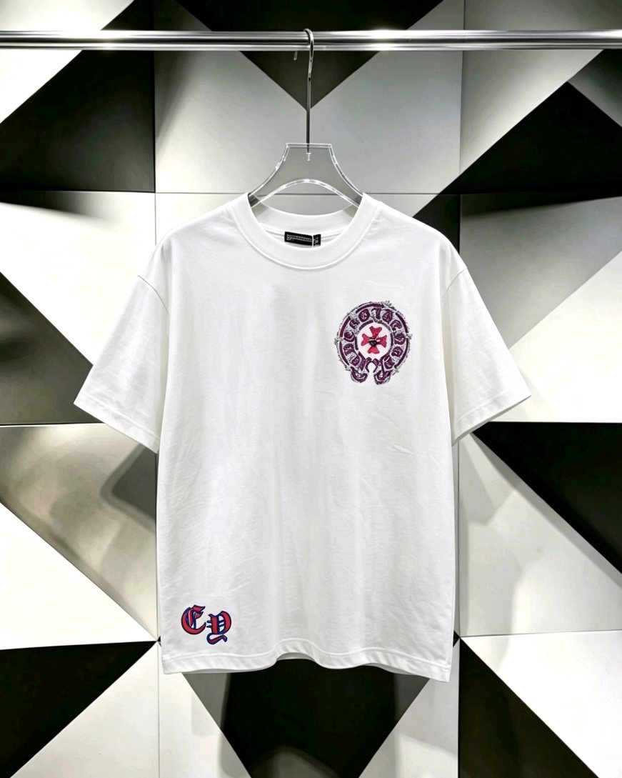 Chrome Hearts Circular Cross Floral Graphic T-Shirt ¡ª hero