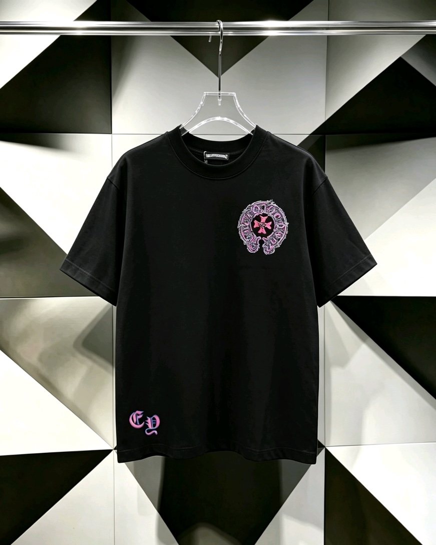 Chrome Hearts Circular Cross Floral Graphic T-Shirt ¡ª hero
