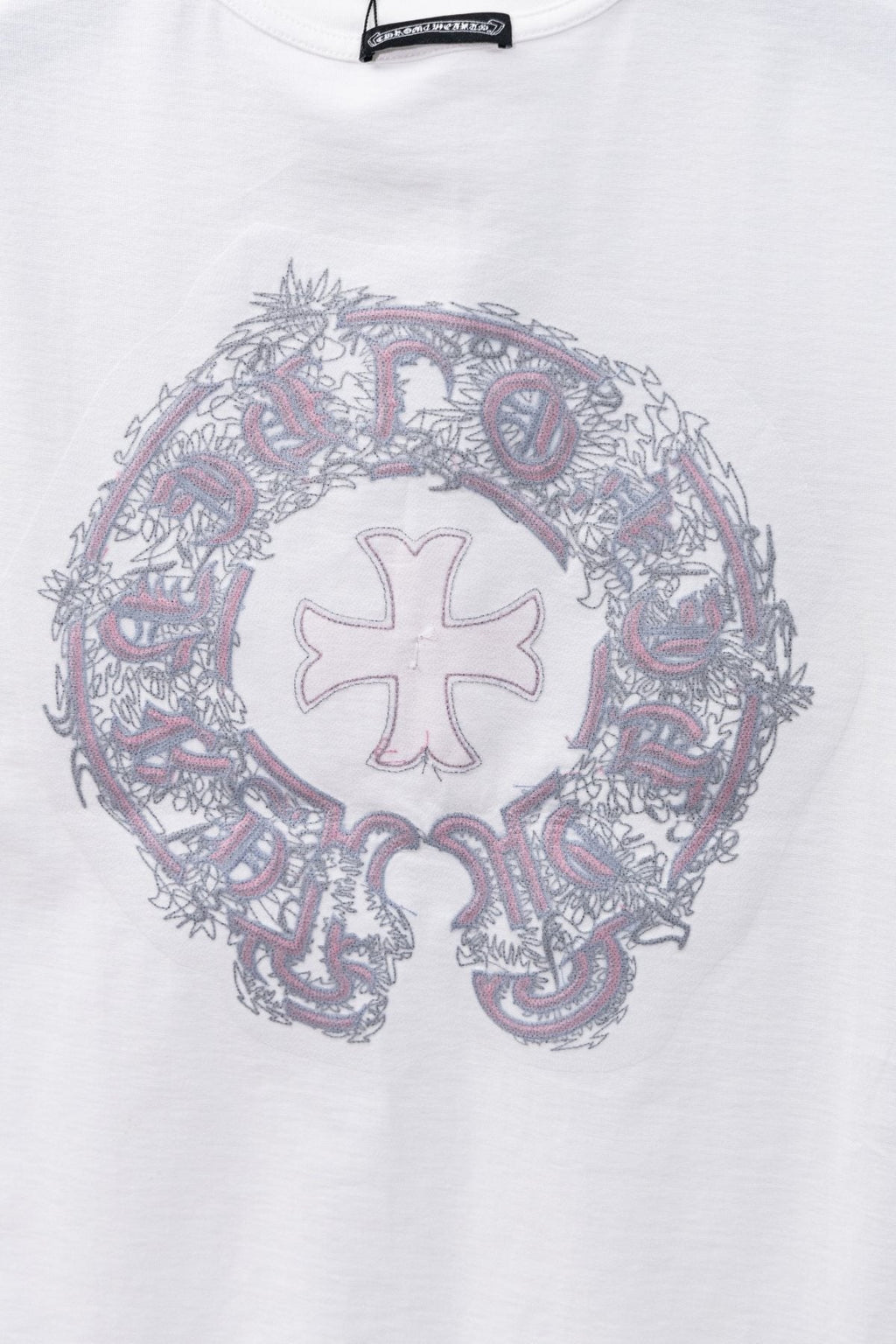 Chrome Hearts Circular Cross Floral Graphic T-Shirt ¡ª detail