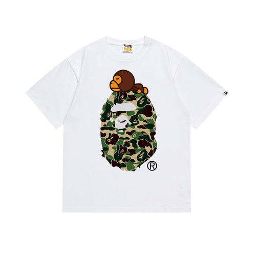 BAPE Camo Head Graphic Short-Sleeve T-Shirt ¡ª front