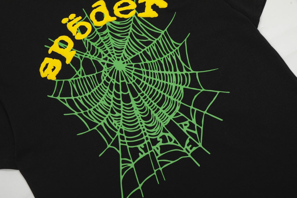 Sp5der Spiderweb Graphic Short-Sleeve T-Shirt ¡ª detail
