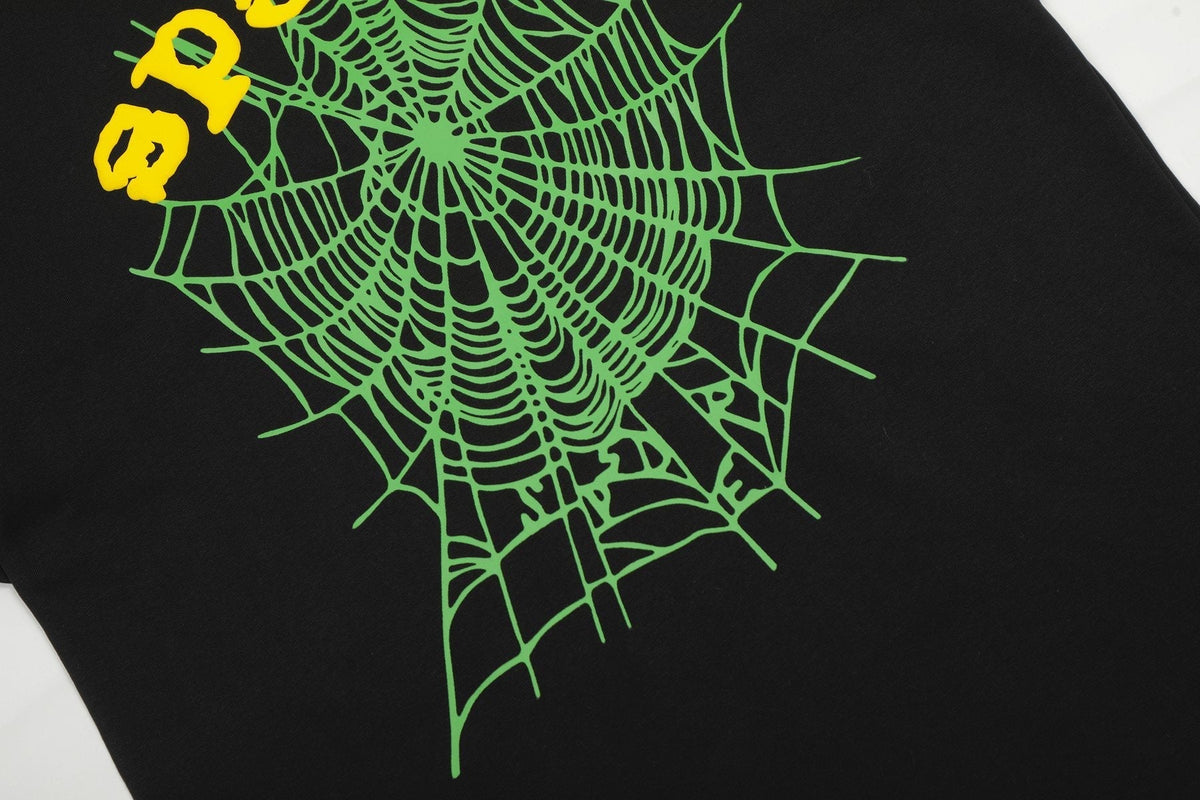 Sp5der Spiderweb Graphic Short-Sleeve T-Shirt ¡ª detail