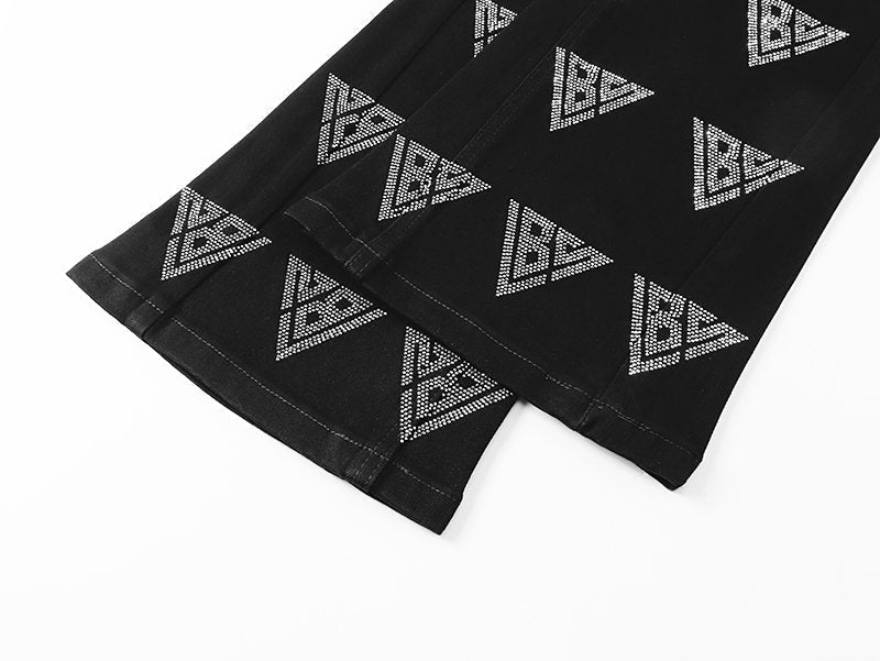 VALABASAS Rhinestone Triangle Jeans ¡ª detail