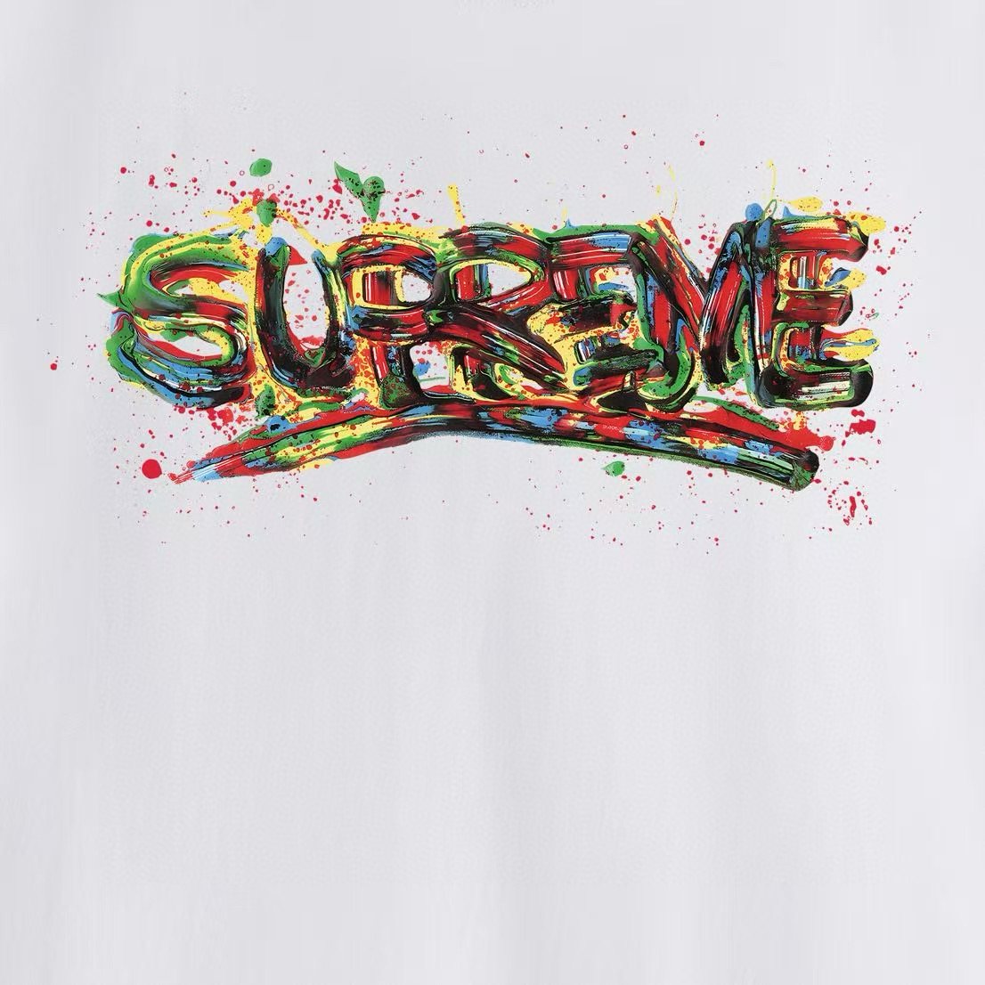 Supreme Graffiti Wordmark T-Shirt ¡ª detail