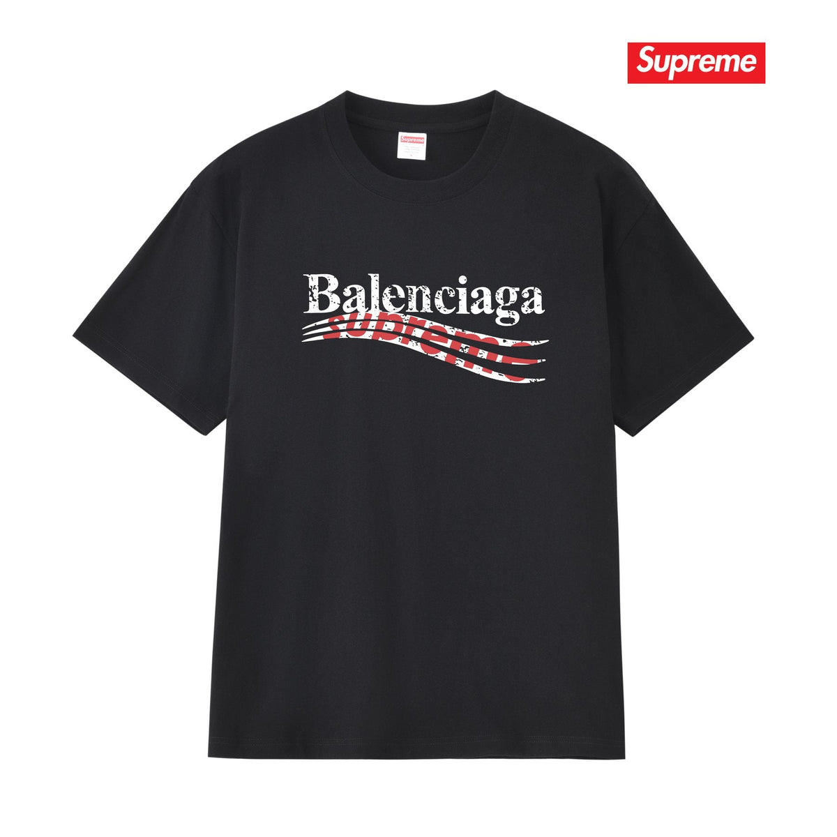 Supreme Balenciaga-Style Wave Graphic T-Shirt ¡ª hero