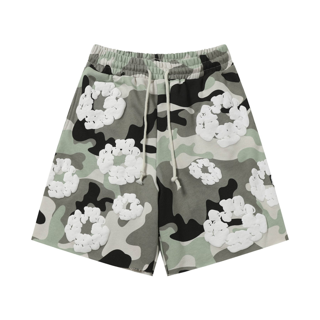 DENIM TEARS Cotton Flower Camo Short-Sleeve Set ¡ª front