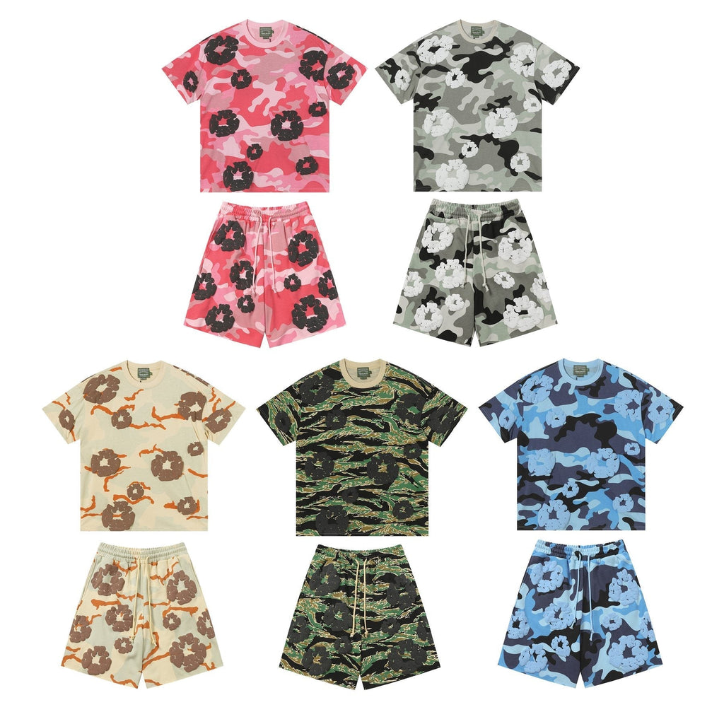 DENIM TEARS Cotton Flower Camo Short-Sleeve Set ¡ª comparison