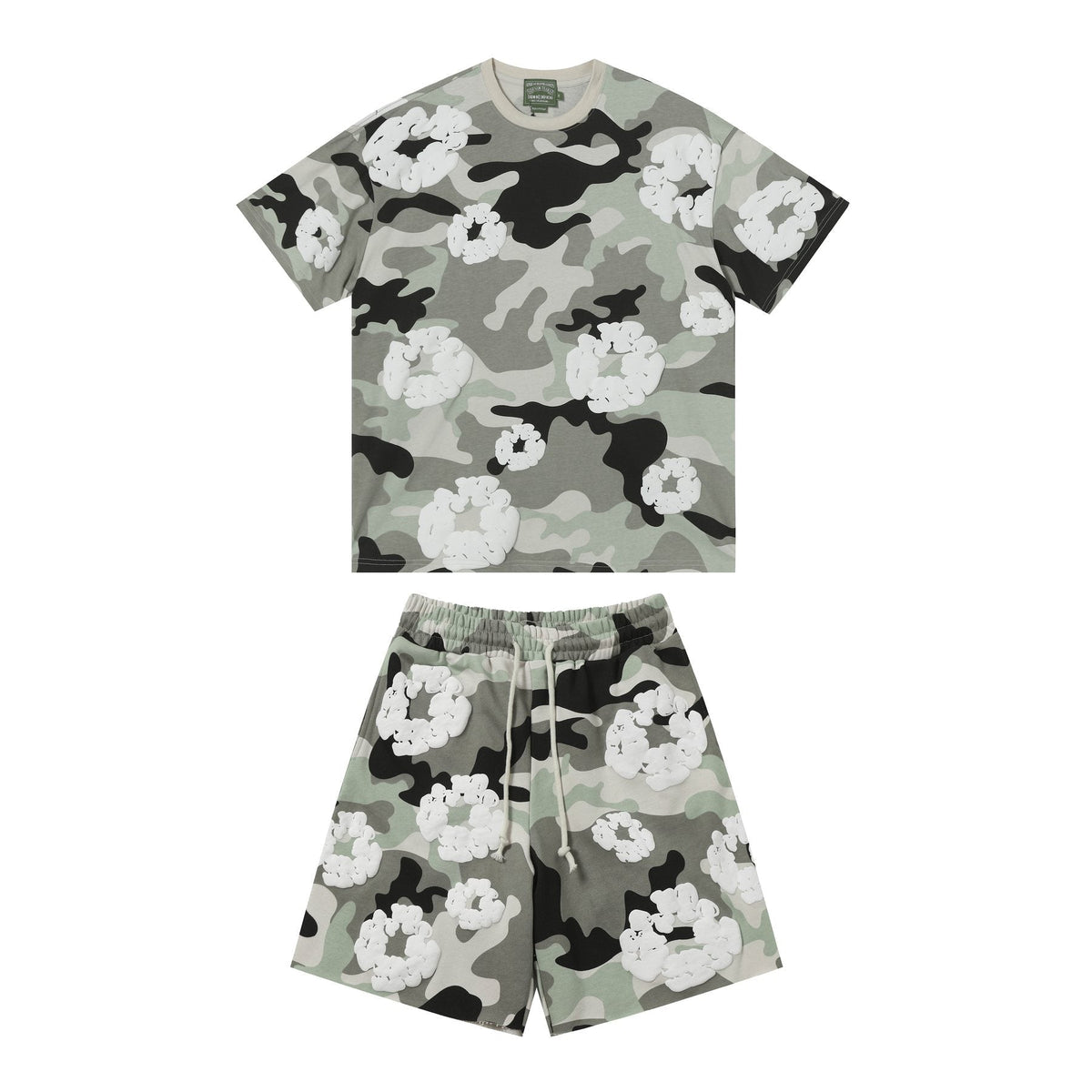 DENIM TEARS Cotton Flower Camo Short-Sleeve Set ¡ª hero