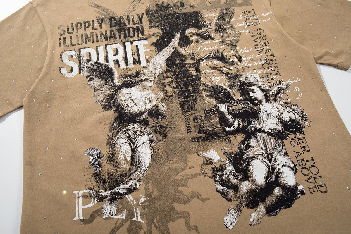 SUPPLY TEE Spirit Angel Embellished Graphic T-Shirt ¡ª detail