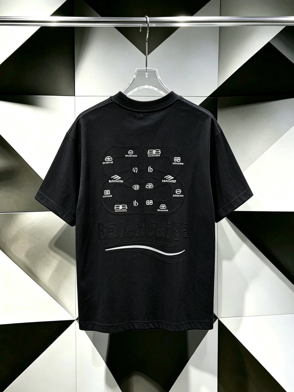 Balenciaga Logo-Panel Graphic T-Shirt ¡ª back