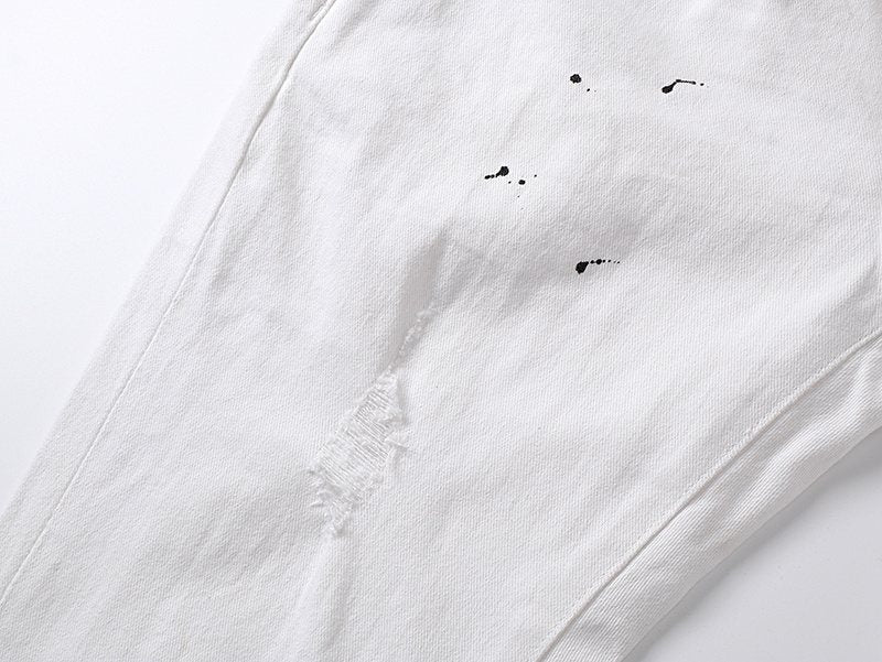 Purple Brand Paint-Splatter Jeans ¡ª detail