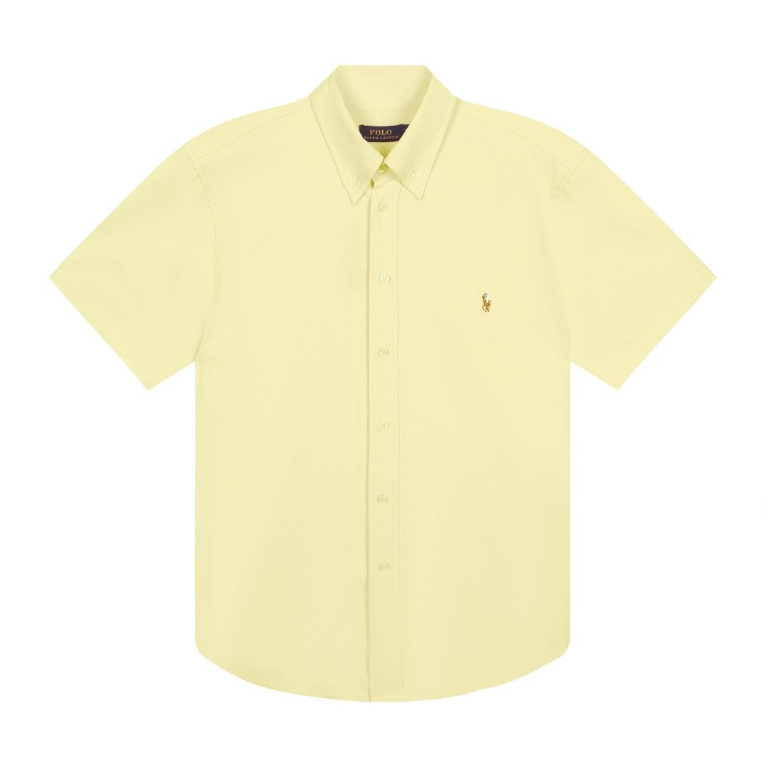 Test2-Ralph Lauren Cotton Oxford Short-Sleeve Button-Down Shirt ¡ª front