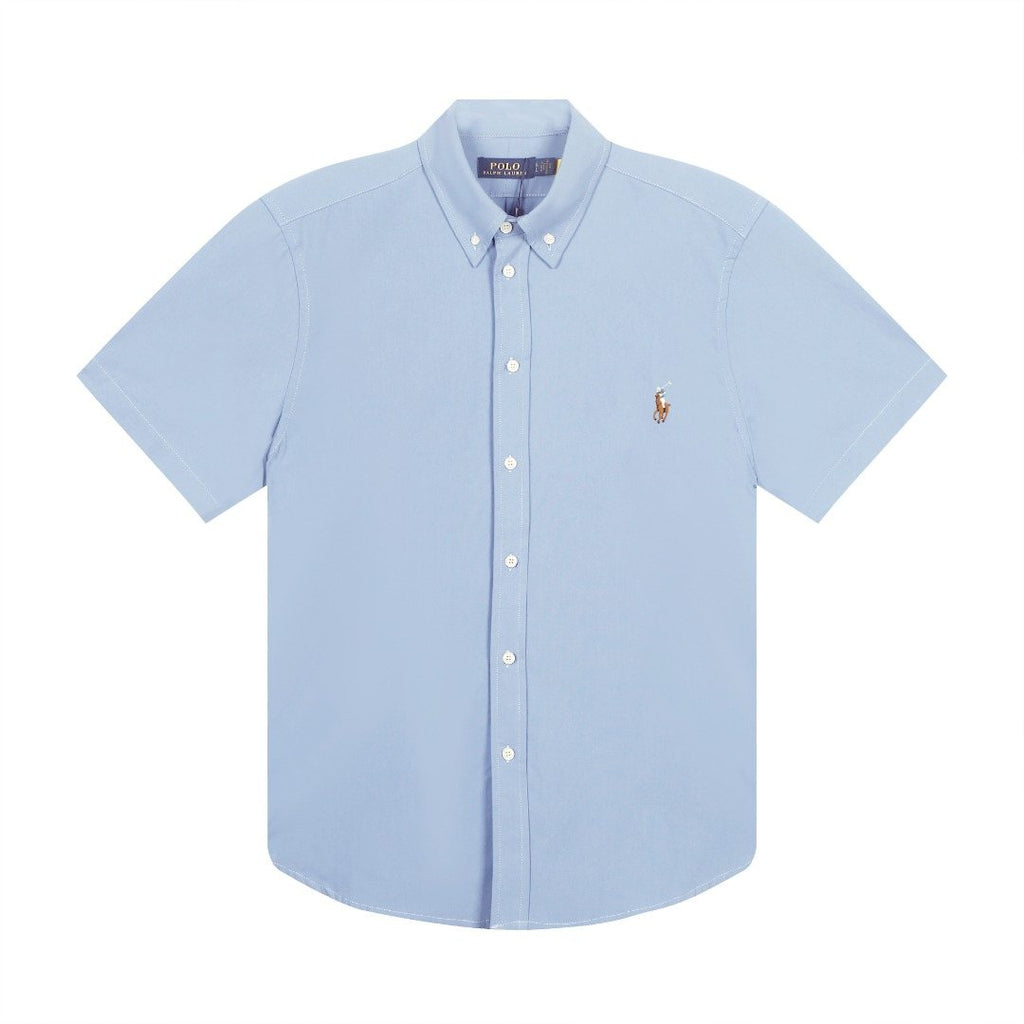Test2-Ralph Lauren Cotton Oxford Short-Sleeve Button-Down Shirt ¡ª front