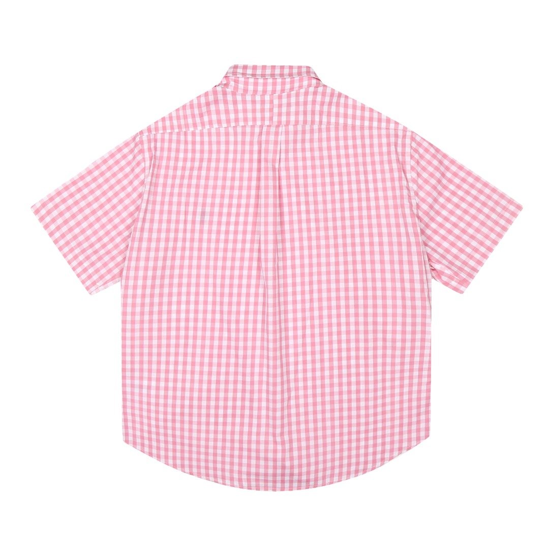 Test2-Ralph Lauren Gingham Short-Sleeve Button-Down Shirt ¡ª back
