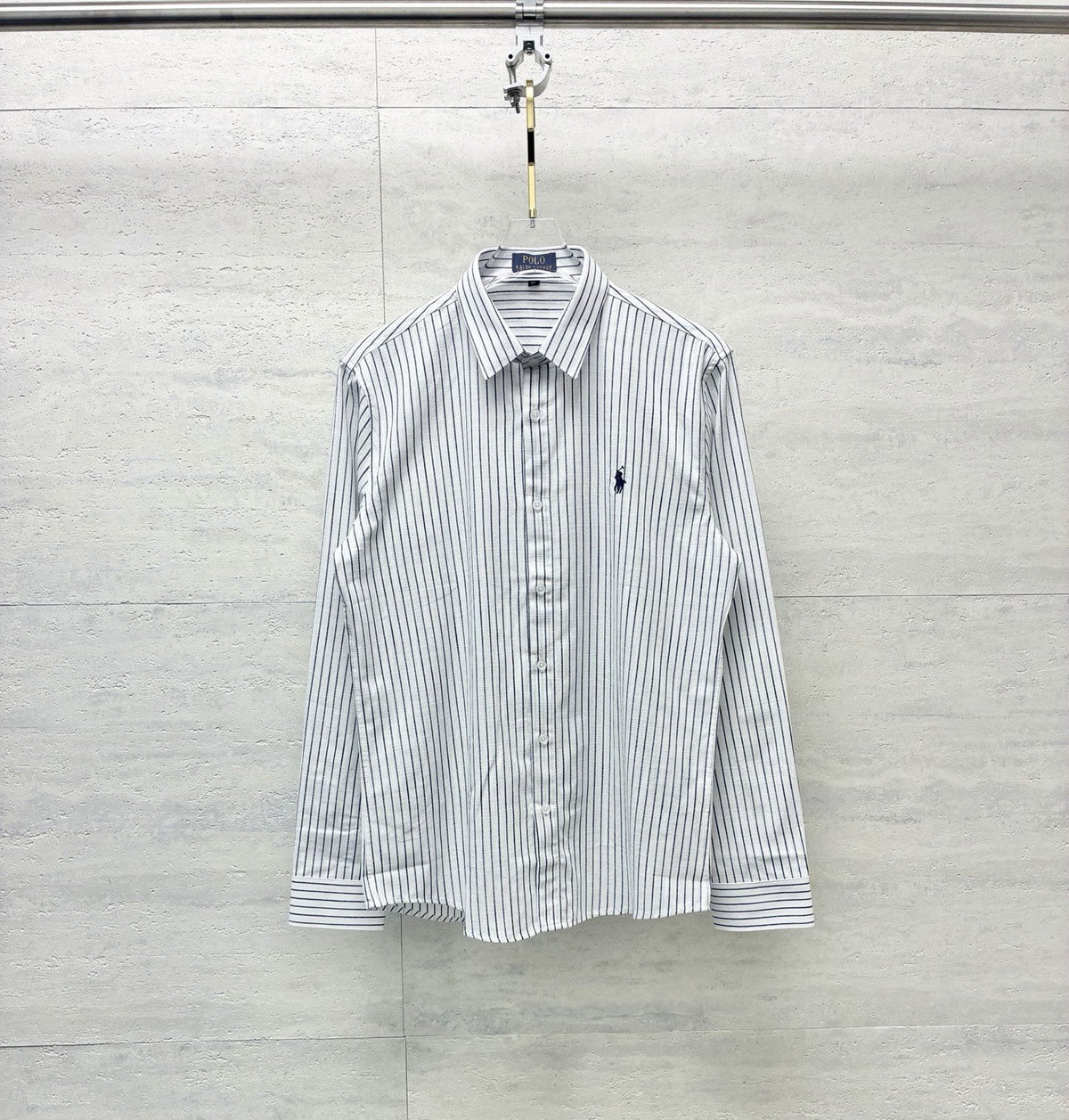 Test2-Ralph Lauren Striped Embroidered Long-Sleeve Button-Up Shirt ¡ª front