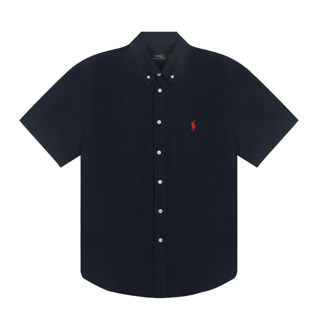 Test2-Ralph Lauren Oxford Short-Sleeve Button-Front Shirt ¡ª front