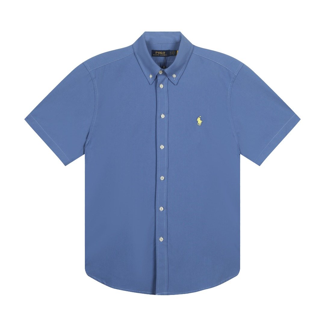 Test2-Ralph Lauren Oxford Short-Sleeve Button-Front Shirt ¡ª front