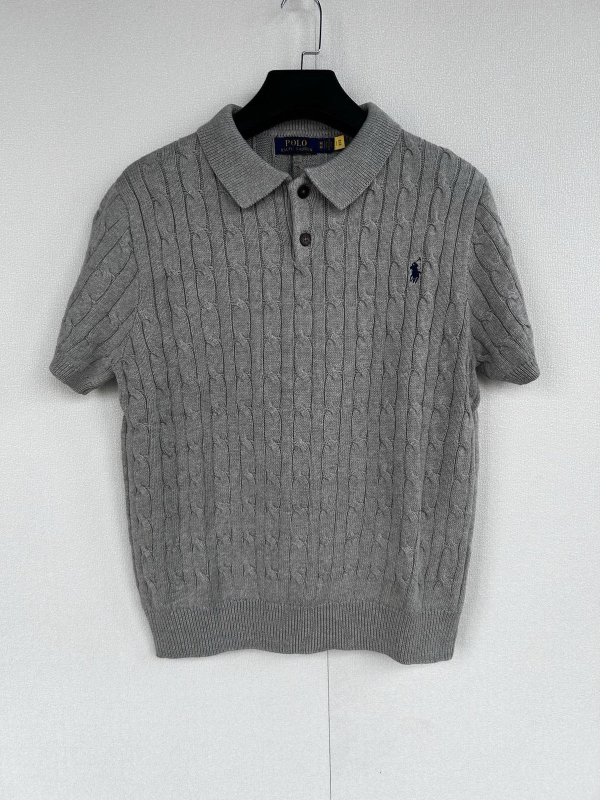 Test2-Ralph Lauren Cable-Knit Polo Shirt ¡ª front