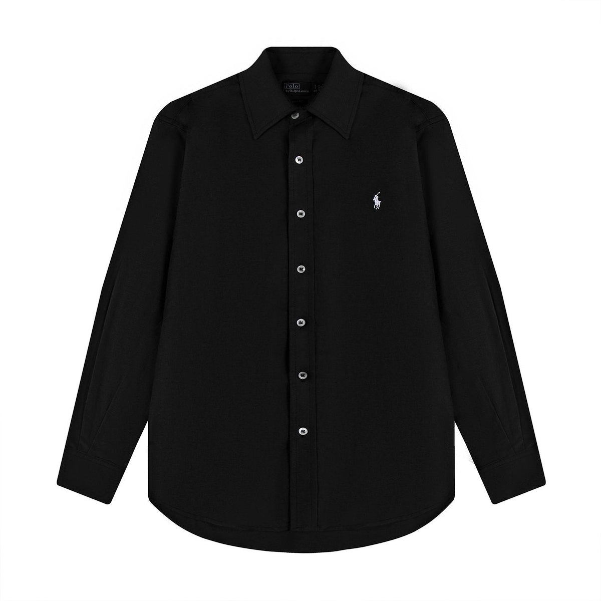 Test2-Ralph Lauren Embroidered Cotton-Blend Slub Linen Long-Sleeve Shirt ¡ª front