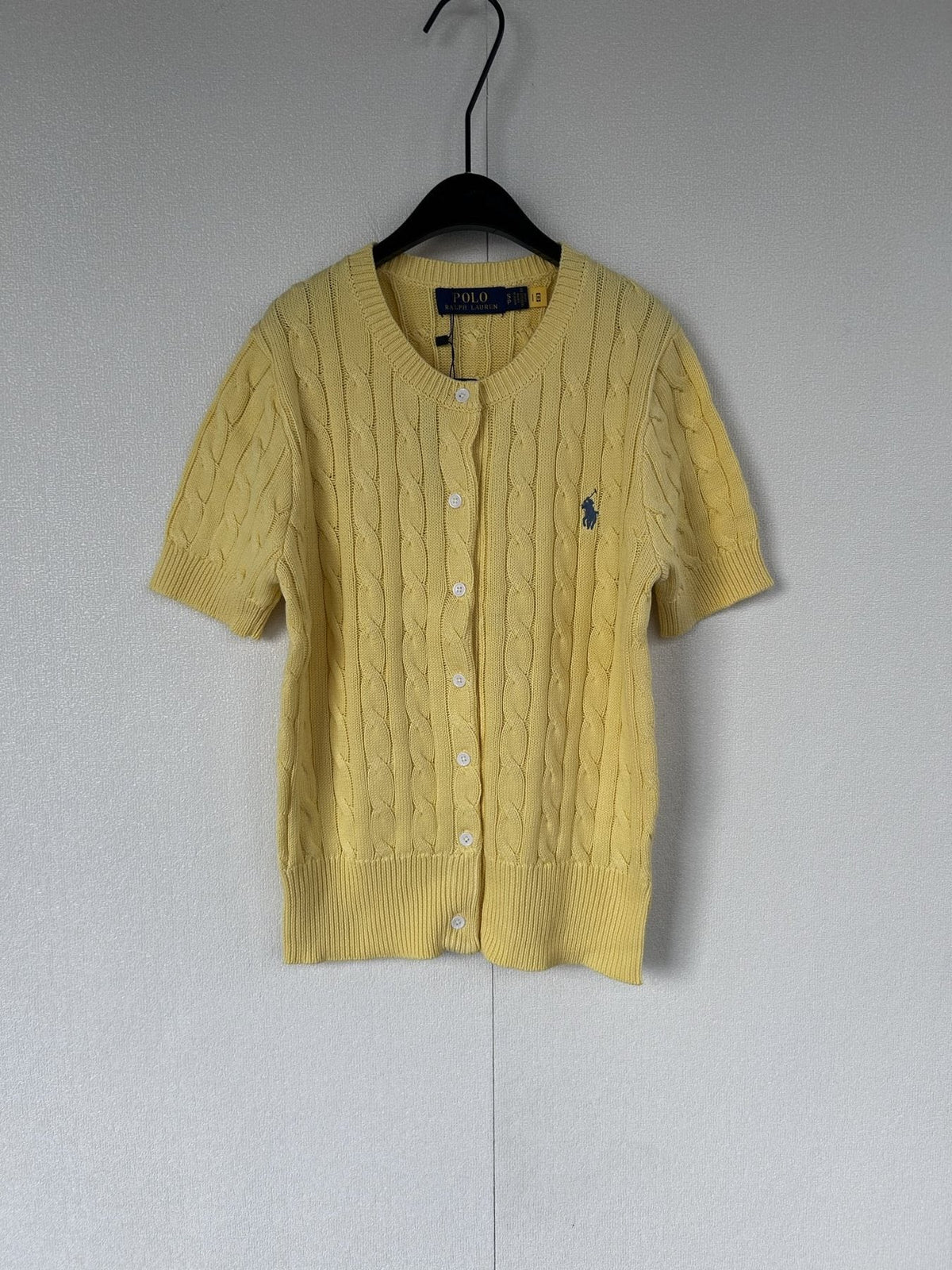 Test2-Ralph Lauren Women's Short-Sleeve Cable-Knit Cardigan ¡ª front