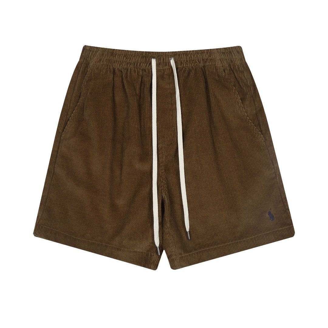 Test2-Ralph Lauren Cotton Corduroy Drawstring Shorts ¡ª front