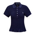 Test2-Ralph Lauren Ruffled-Hem Piqu¨¦ Polo Top ¡ª hero